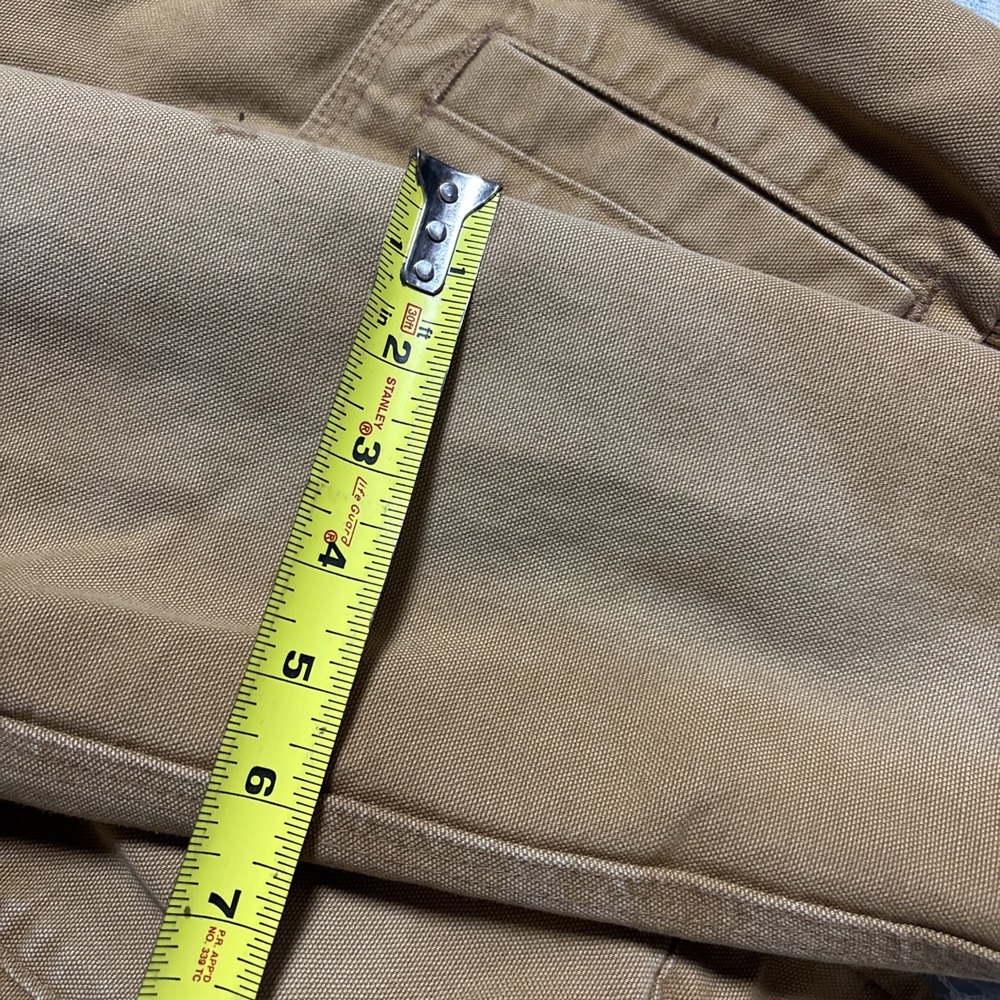 Carhartt Weathered Wildwood Jacket Tan Women's Size Medium Sherpa Lined Hooded - Picture 10 of 16